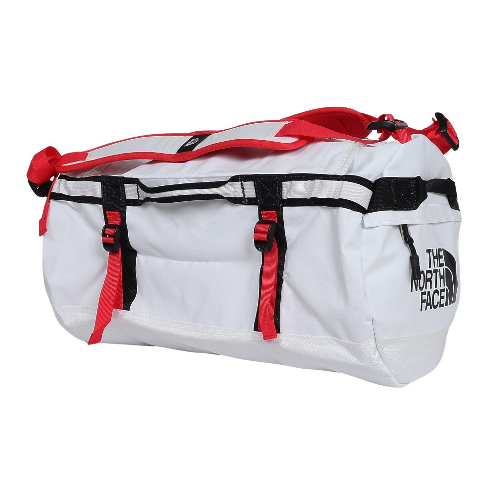 ザ・ノース・フェイス（THE NORTH FACE）（メンズ、レディース）ダッフルバック BCダッフル ドラムバッグ ホワイト×レッド 44L NM82368 WR 2泊 3泊 4泊 出張