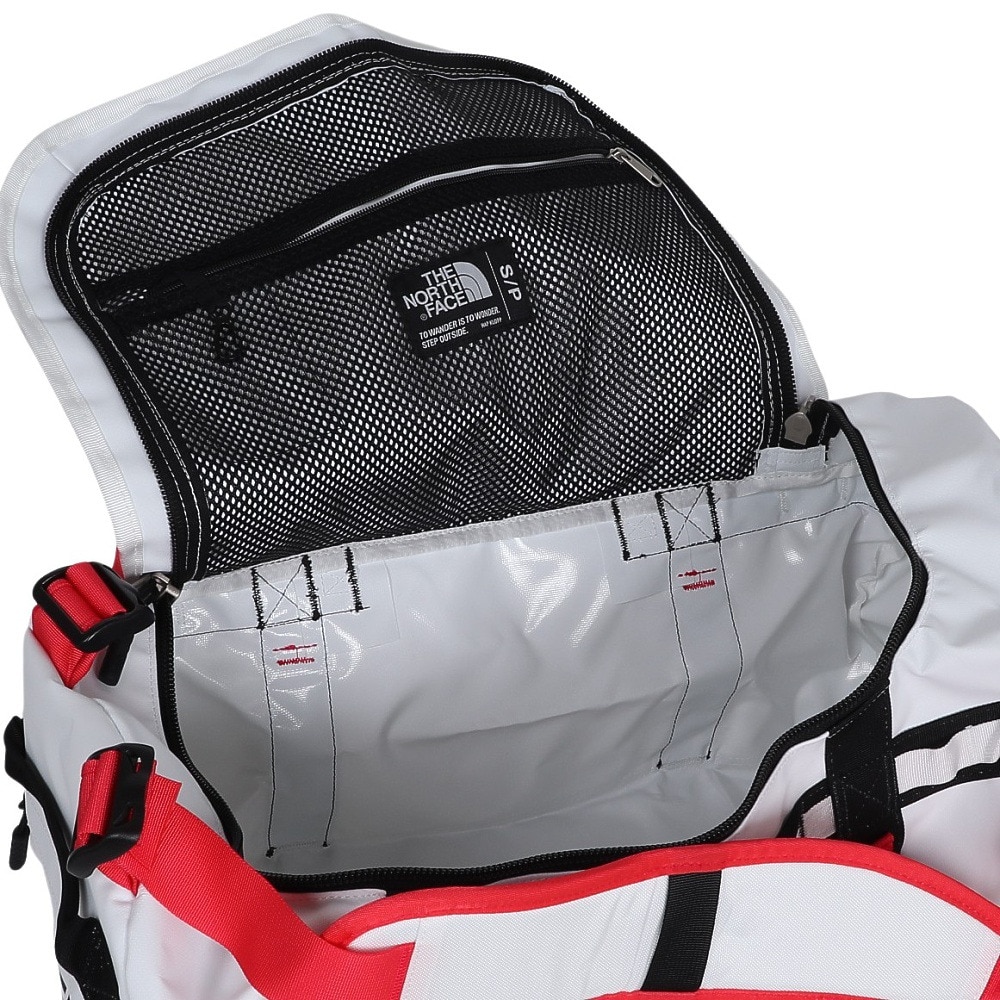 ザ・ノース・フェイス（THE NORTH FACE）（メンズ、レディース）ダッフルバック BCダッフル ドラムバッグ ホワイト×レッド 44L NM82368 WR 2泊 3泊 4泊 出張