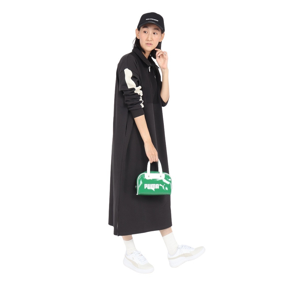 プーマ（PUMA）（メンズ、レディース、キッズ）ハンドバッグ CLASSICS MINI グリップ 小型ボストンバッグ 緑 2.5L 09106302 ミニバッグ 手持ち 手提げ