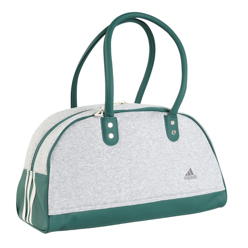 アディダス（adidas）（メンズ、レディース）バッグ スウェット ボストンバッグ XE グレー×緑 KSA30-JN6641 ボストン トラベルバッグ 旅行バッグ