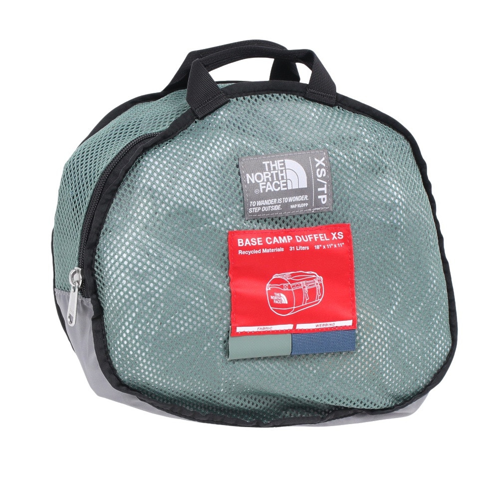 ザ・ノース・フェイス（THE NORTH FACE）（メンズ、レディース）BCダッフルバッグ XS グリーン 28L NM82369 DG 一泊二日 出張 遠征 合宿 卒業旅行 修学旅行 リュック