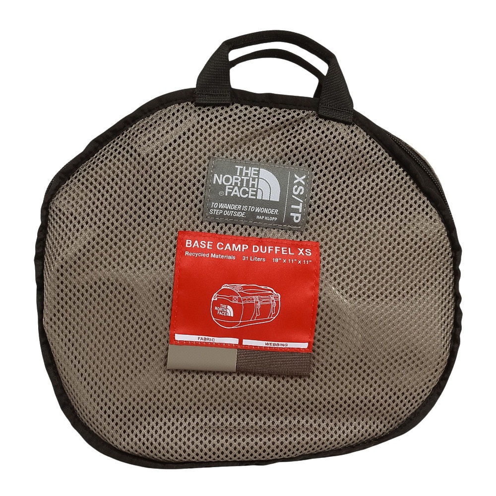 ザ・ノース・フェイス（THE NORTH FACE）（メンズ、レディース）ダッフルバック BCダッフルXS ドラムバッグ ブラウン 26L NM82369 MS 1泊 2泊 遠征 出張 旅行