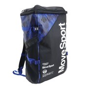デサント（DESCENTE）（メンズ、レディース）リュック スクエアバッグL 40L ブルー ブラック DMATJA05 BKBL