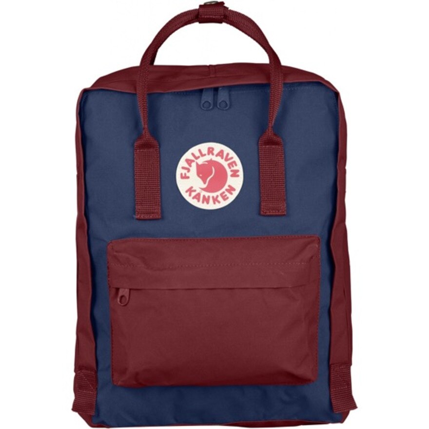 kanken blue and red