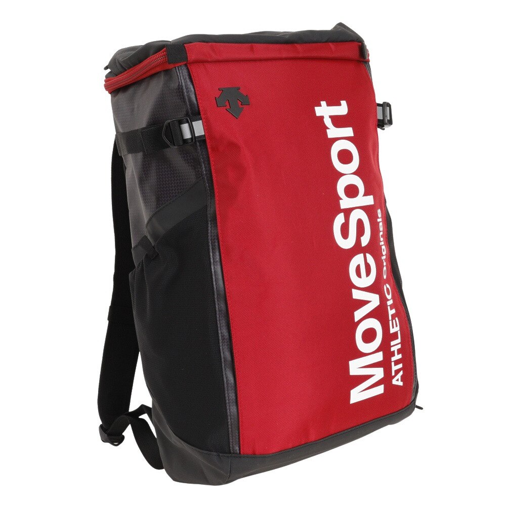 デサント｜デサント（DESCENTE）（メンズ）リュック スクエアバッグM 30L レッド ブラック DMATJA04 RD  スポーツ用品はスーパースポーツゼビオ
