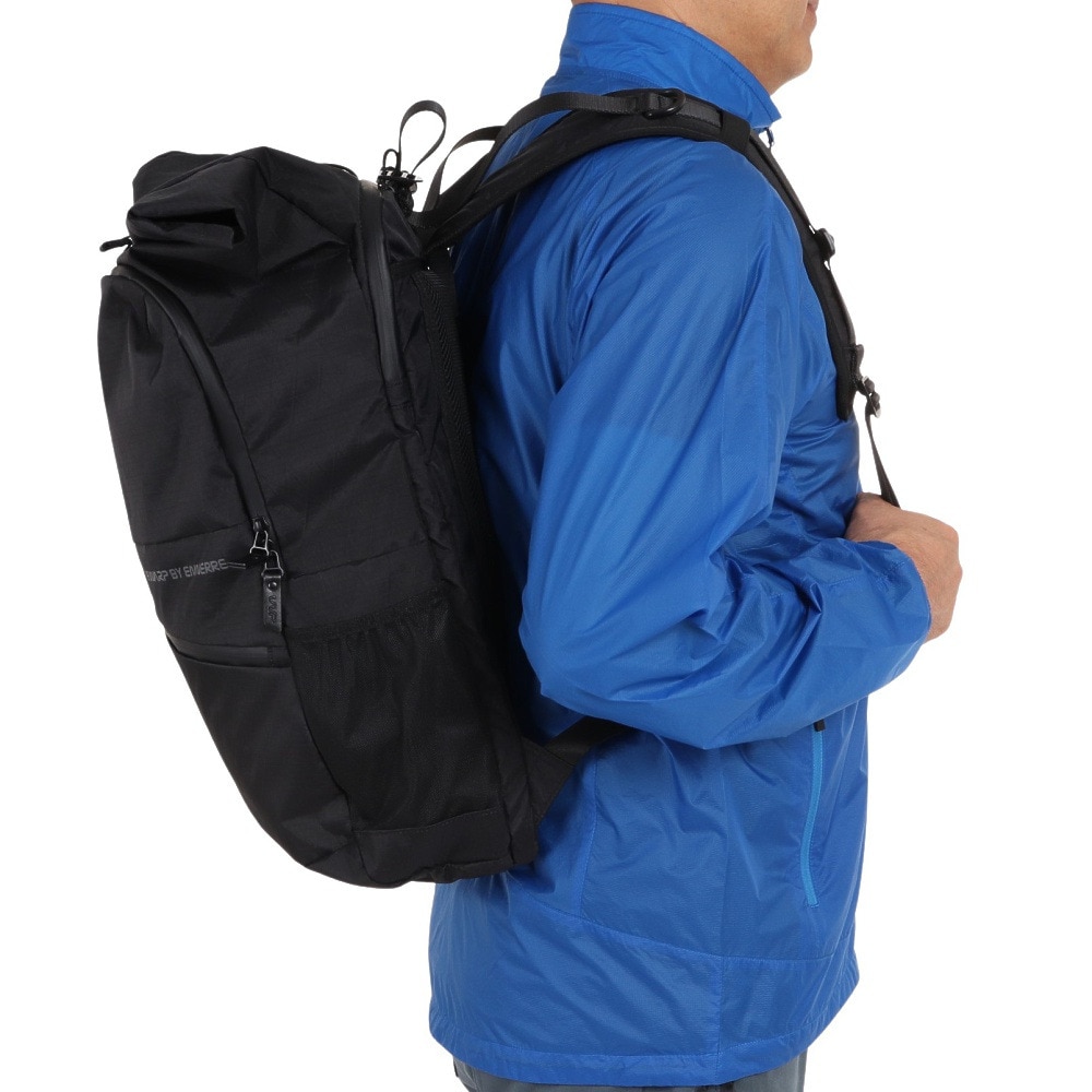 ザ・ワープ・バイ・エネーレ（The Warp By Ennerre）（メンズ）ROLL FLAP BAG 25L WB3MGA50 BLK リュック 防水 撥水