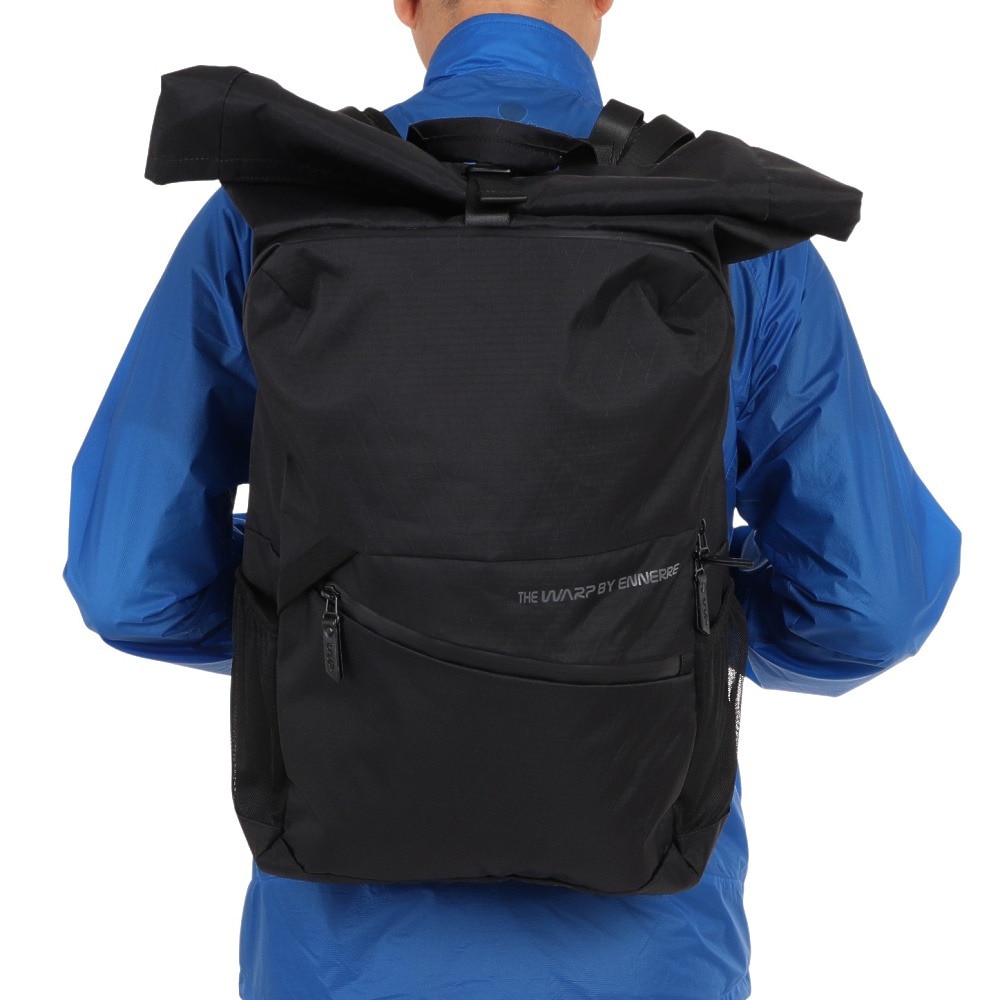 ザ・ワープ・バイ・エネーレ（The Warp By Ennerre）（メンズ）ROLL FLAP BAG 25L WB3MGA50 BLK リュック 防水 撥水