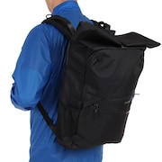 (メンズ)ROLL FLAP BAG 25L WB3MGA50 BLK リュック 防水 撥水