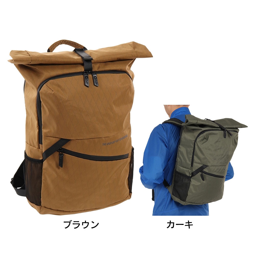 ザ・ワープ・バイ・エネーレ（The Warp By Ennerre）（メンズ）ROLL FLAP BAG 25L WB3MGA50 KHK リュック 防水 撥水