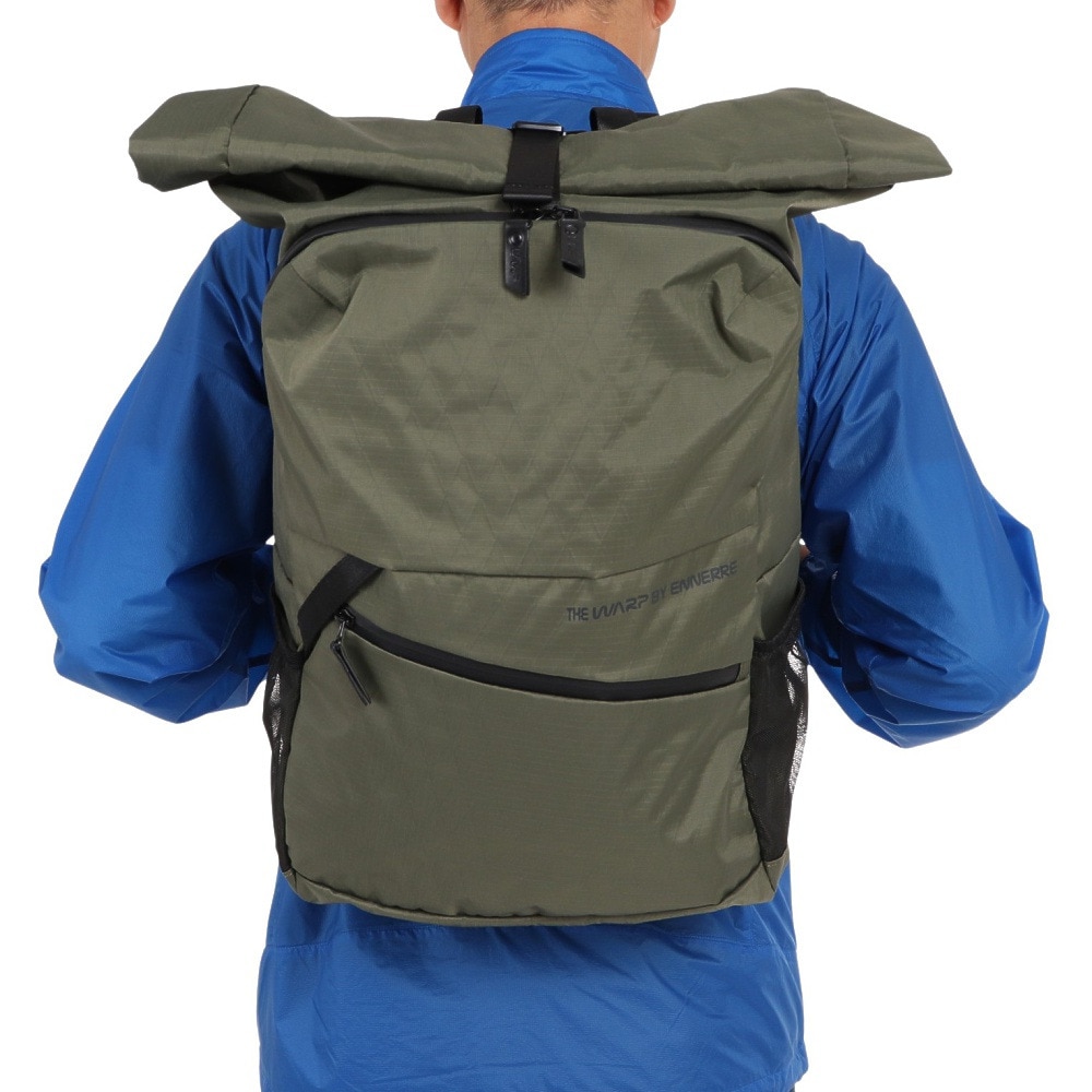 ザ・ワープ・バイ・エネーレ（The Warp By Ennerre）（メンズ）ROLL FLAP BAG 25L WB3MGA50 KHK リュック 防水 撥水