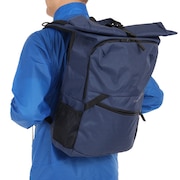 (メンズ)ROLL FLAP BAG 25L WB3MGA50 NVY リュック 防水 撥水