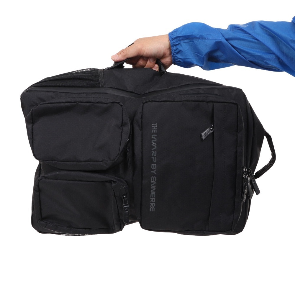 ザ・ワープ・バイ・エネーレ（The Warp By Ennerre）（メンズ）SQUARE BACKPACK 30L WB3MGA51 BLK リュック 防水 撥水