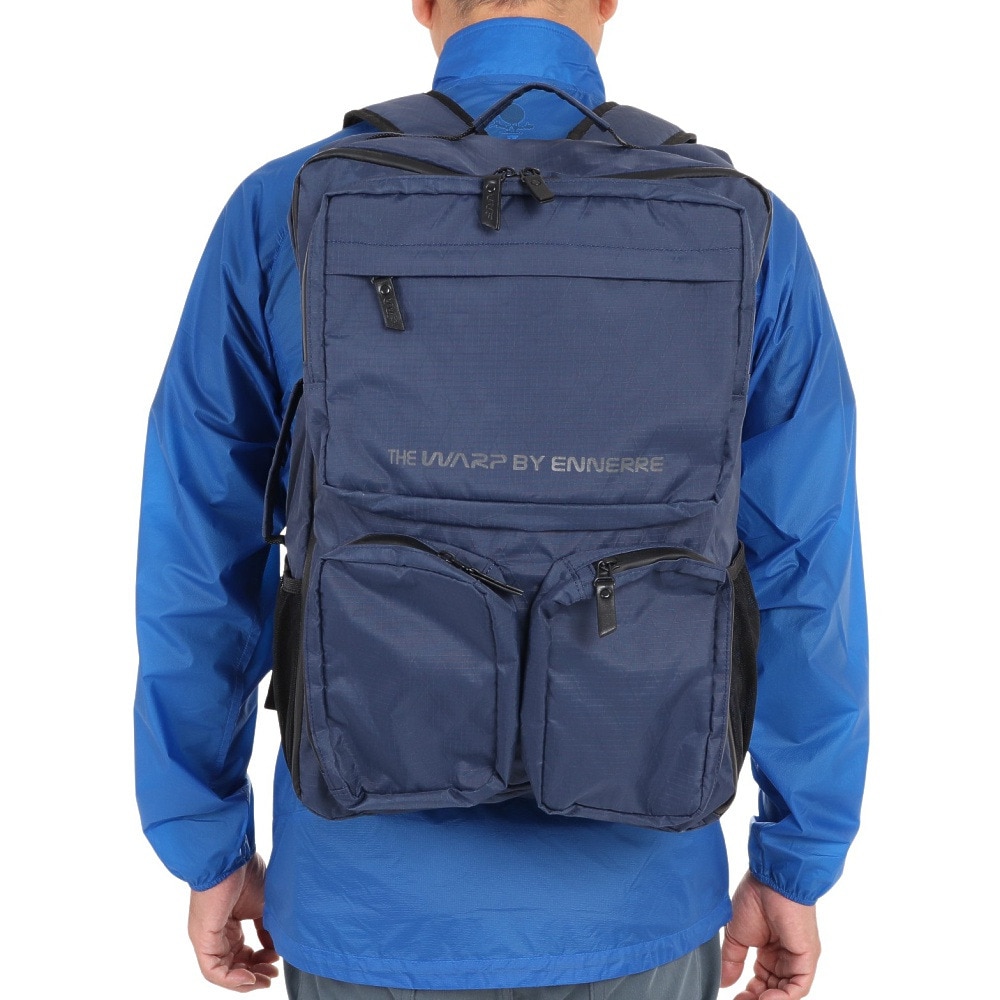 ザ・ワープ・バイ・エネーレ（The Warp By Ennerre）（メンズ）SQUARE BACKPACK 30L WB3MGA51 NVY リュック 防水 撥水