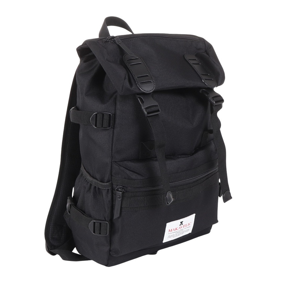 マキャベリック（MAKAVELIC）（メンズ、レディース）DOUBLE BELT ADMIX デイパック リュックサック 312410101BLK 19L 黒