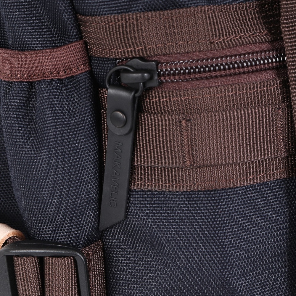 マキャベリック（MAKAVELIC）（メンズ、レディース）DOUBLE BELT ADMIX デイパック リュックサック 312410101NAVY 19L ネイビー