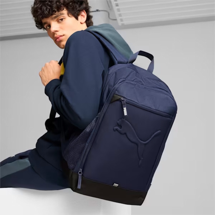 プーマ（PUMA）（メンズ、レディース）バズ バックパックリュック 26L 07913620 ネイビー