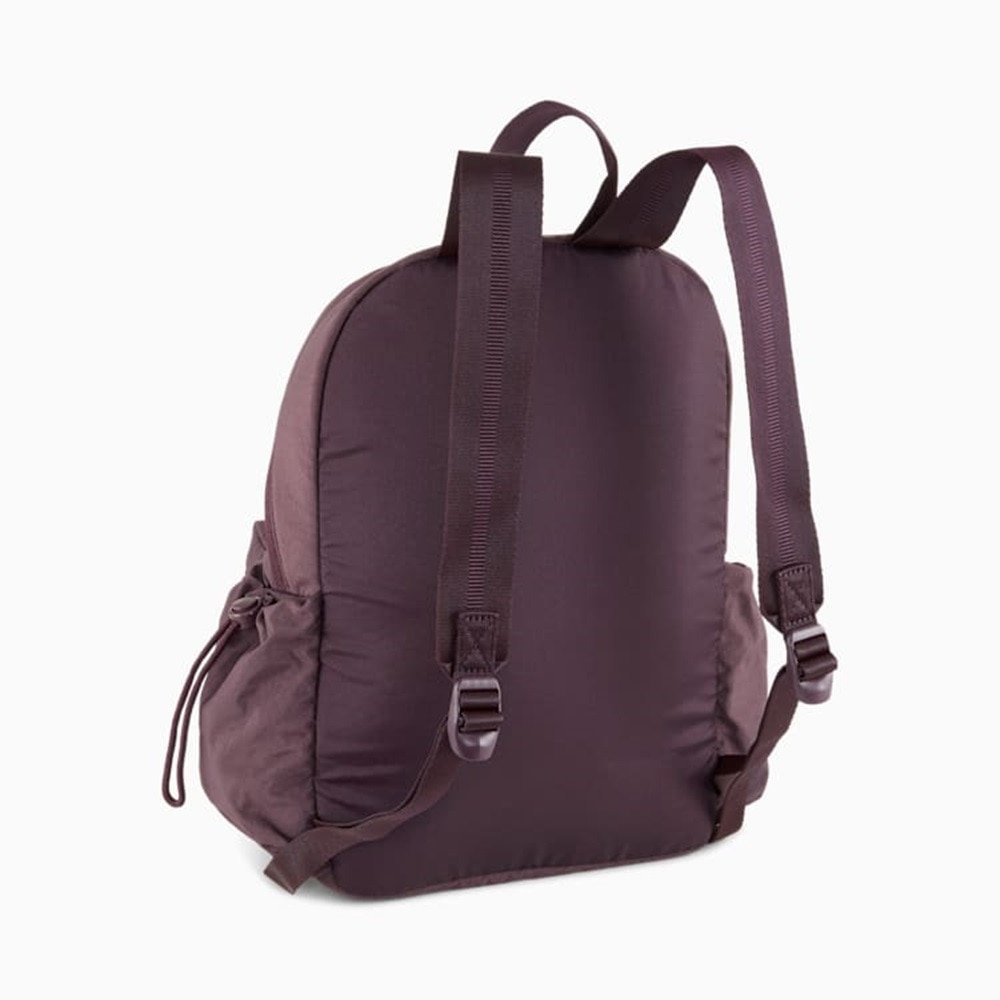 プーマ（PUMA）（レディース）リュック コア ハー バックパック 12L バーガンディ 09028305 ポケット付き 小さめ デイバッグ リュックサック 紫 パープル
