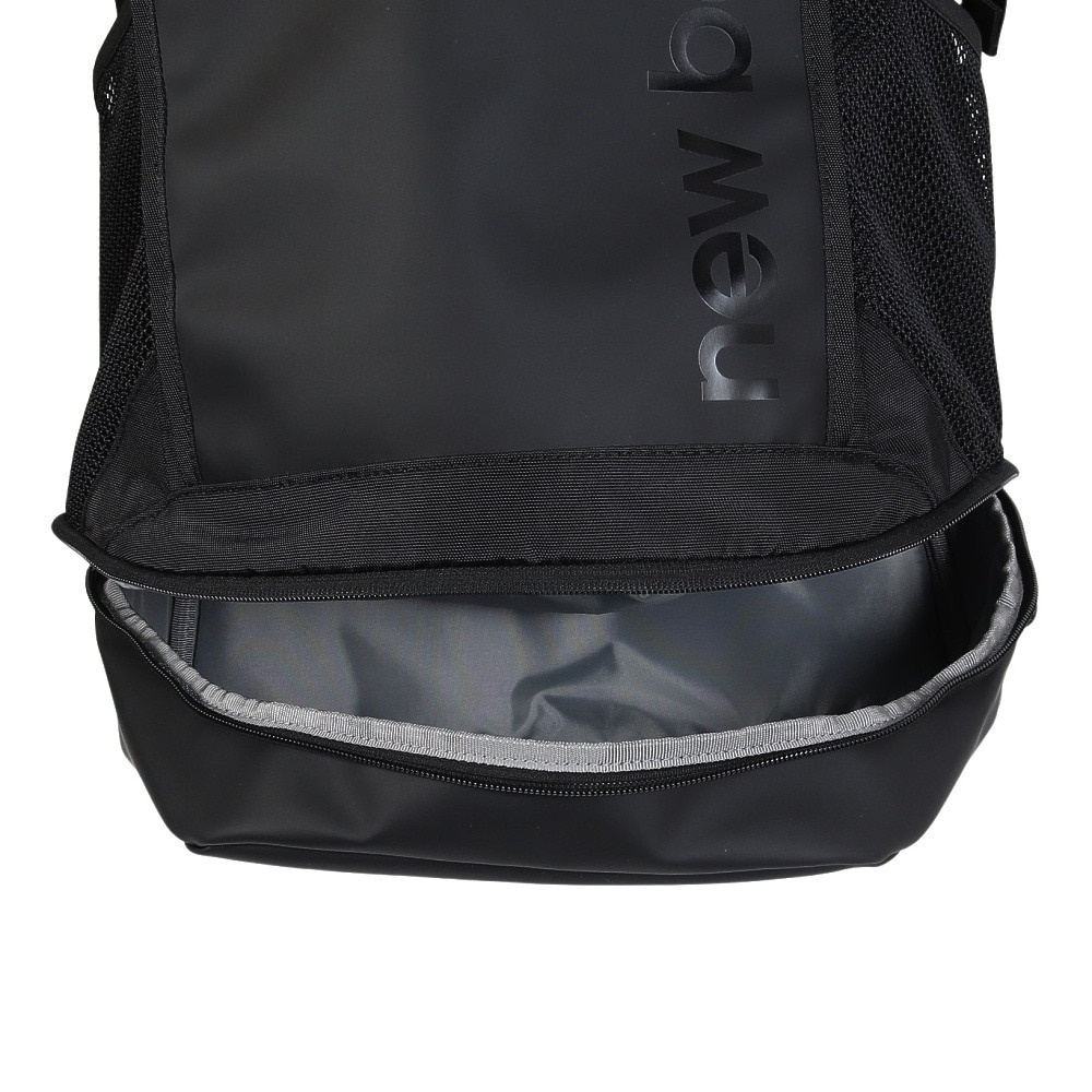 ニューバランス（new balance）（メンズ、レディース、キッズ）リュック トップローディング バックパック 35L 黒 LAB55614BK 撥水加工 デイバッグ 通学 通勤