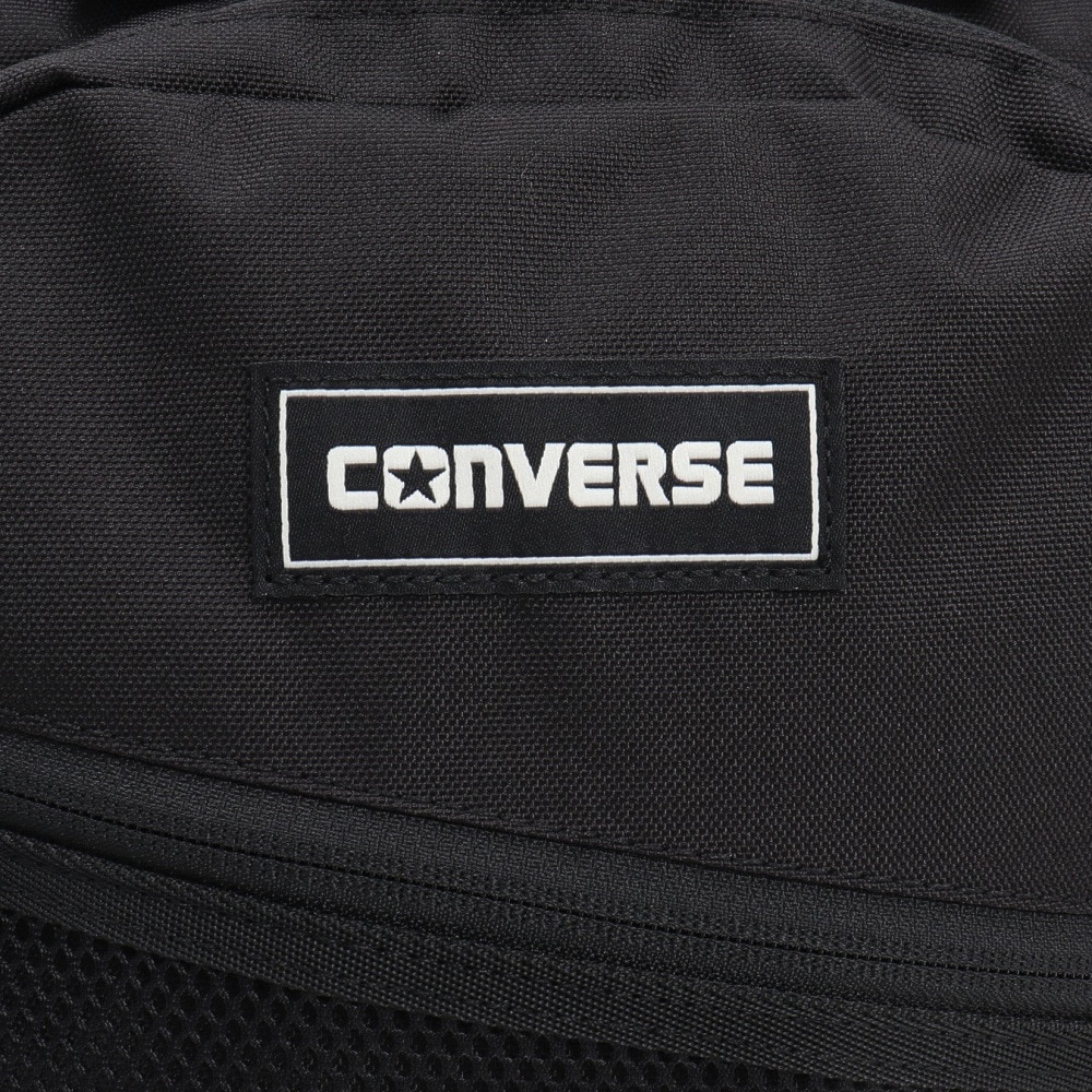 コンバース（CONVERSE）（メンズ、レディース）デイパック 41700010 黒 30L PC収納 サイドポケット メッシュ カジュアル お出かけ レジャー アウトドア 普段使い 旅行