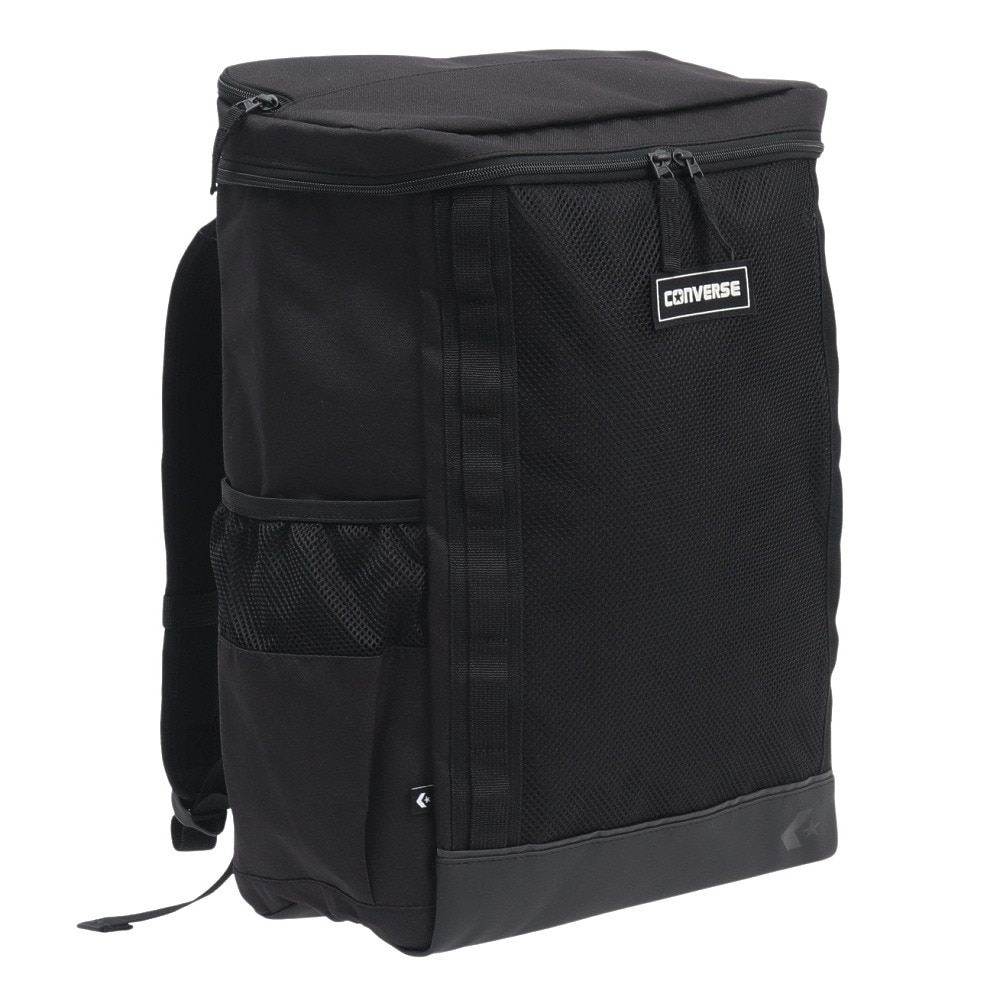 コンバース（CONVERSE）（メンズ、レディース）バックパック BOX 黒 41700040 デイバック リュックサック カジュアル お出かけ レジャー アウトドア 普段使い 旅行 トラベル 