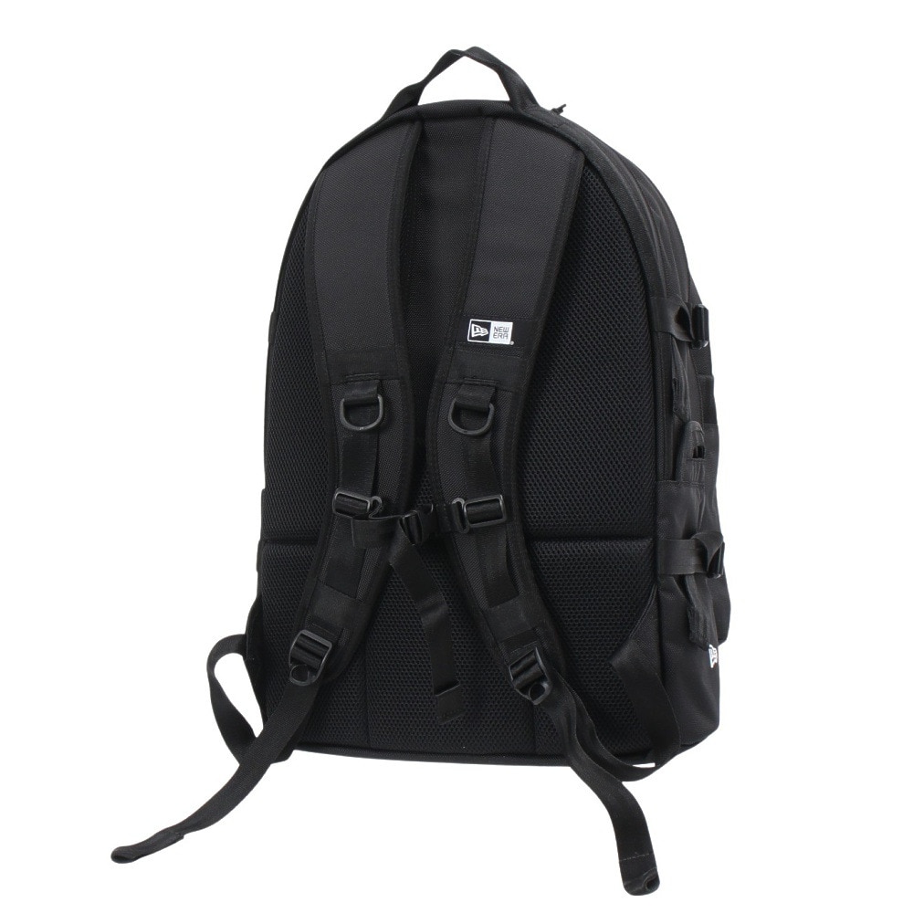 ニューエラ（NEW ERA）（メンズ、レディース）キャリアパック 黒 35L プリントロゴ 14521347 大容量 PC収納 新調 会社 学校 学生 通勤 通学 シンプル  