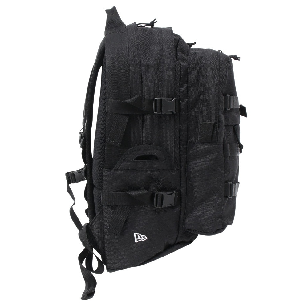 ニューエラ（NEW ERA）（メンズ、レディース）キャリアパック 黒 35L プリントロゴ 14521347 大容量 PC収納 新調 会社 学校 学生 通勤 通学 シンプル  