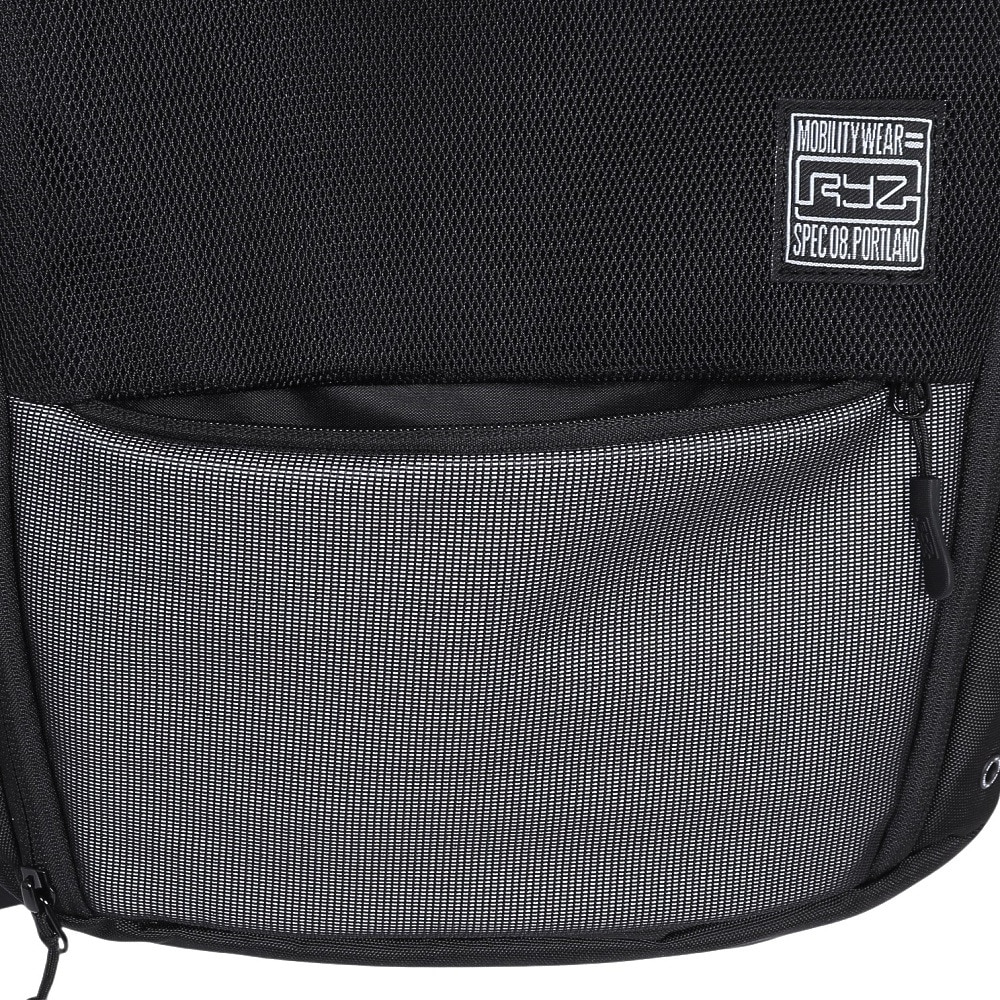 ライズ（RYZ）（メンズ、レディース）モビリティ テックパック黒 22L RZ40UTC25SS0005 BLK シンプル 無地 旅行 プレゼント 反射機能 PCポケット 通気性