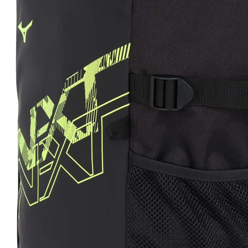 ミズノ（MIZUNO）（メンズ、レディース）リュック N-XTバックパック ブラック×ライム 30L 33JDC00094 デイバッグ リュックサック 通学