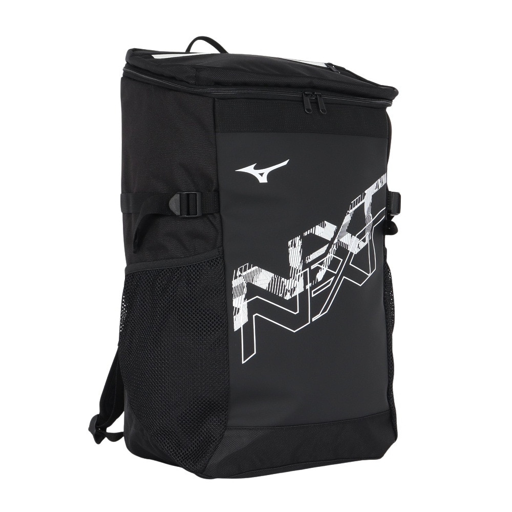 ミズノ（MIZUNO）（メンズ、レディース）リュック N-XTバックパック ブラック×ホワイト 30L 33JDC00095 デイバッグ リュックサック 通学