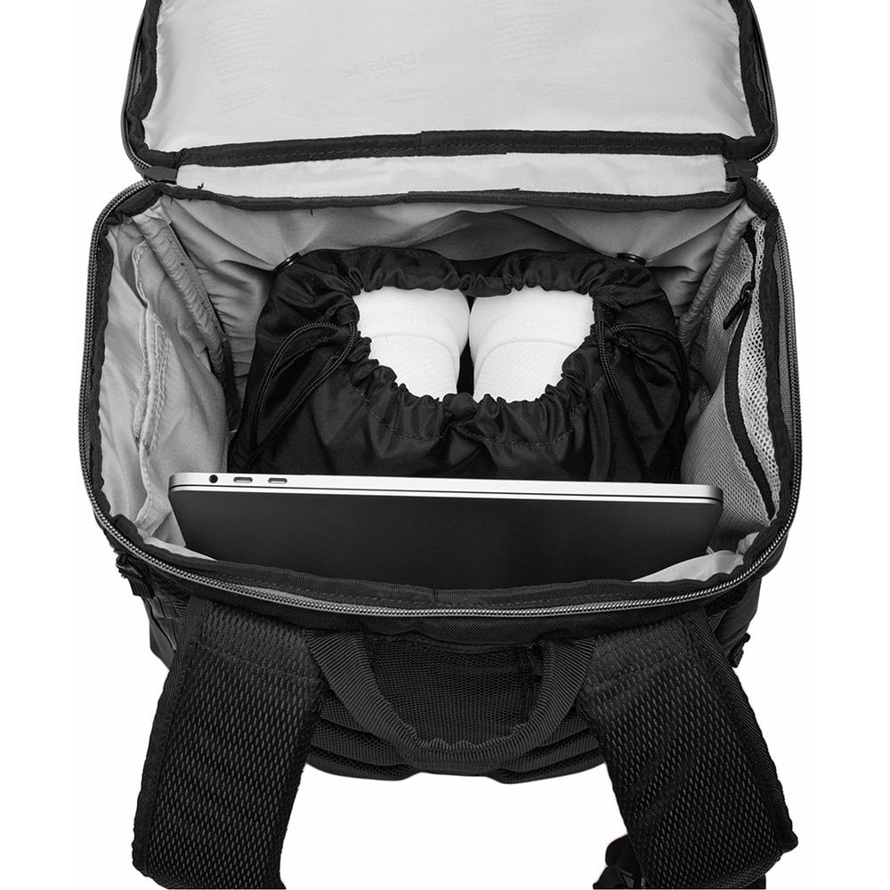 アンダーアーマー（UNDER ARMOUR）（メンズ、レディース）リュック ターポリン バックパック2.0 ブラック×グレー 40L 1388291 003 通気性 撥水 大容量