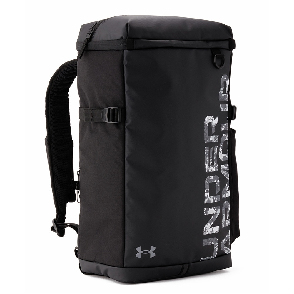 アンダーアーマー（UNDER ARMOUR）（メンズ、レディース）リュック ターポリン バックパック2.0 ブラック×グレー 40L 1388291 003 通気性 撥水 大容量