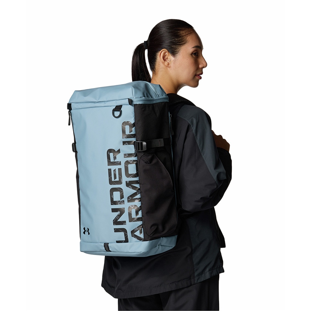 アンダーアーマー（UNDER ARMOUR）（メンズ、レディース）リュックサック ターポリン バックパック2.0 ブルーグレー 40L 1388291 418 通気性 撥水 大容量