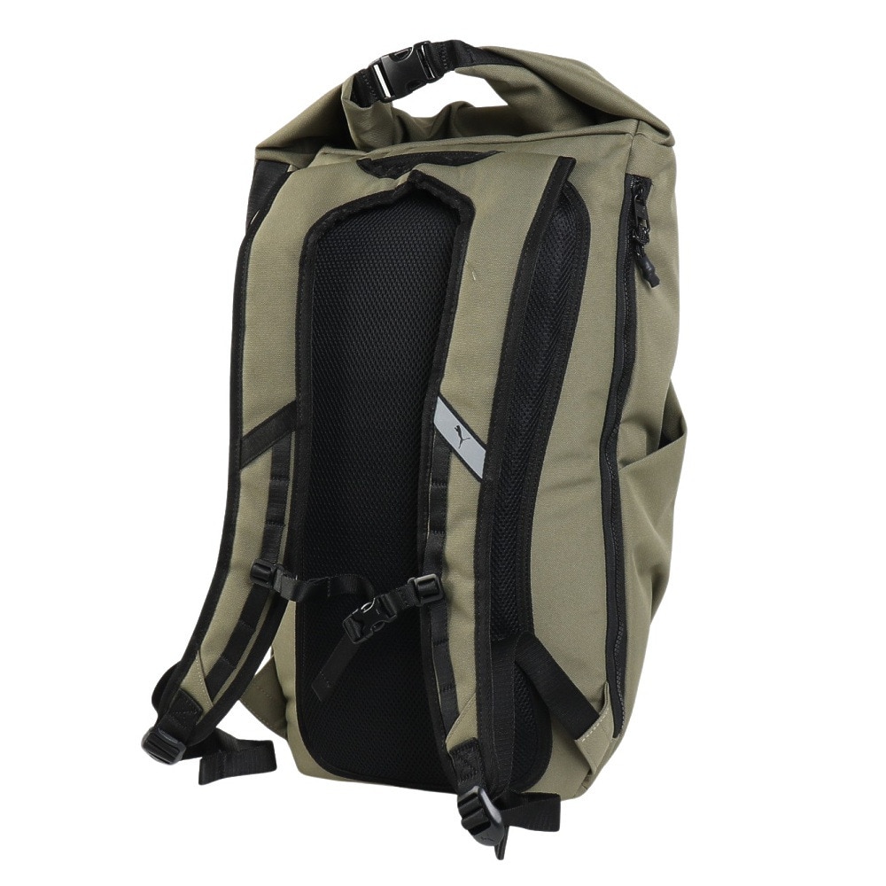 プーマ（PUMA）（メンズ、レディース、キッズ）バックパック スポーツバッグ MWQミディアム ロールトップ カーキ 22L 09205602 リュック デイバッグ