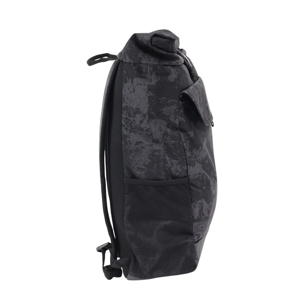 プーマ（PUMA）（メンズ、レディース）バック プーマテック AOP ロール トップ バックパック 黒 26L 09196501 ノートパソコン用ポケット ファッション
