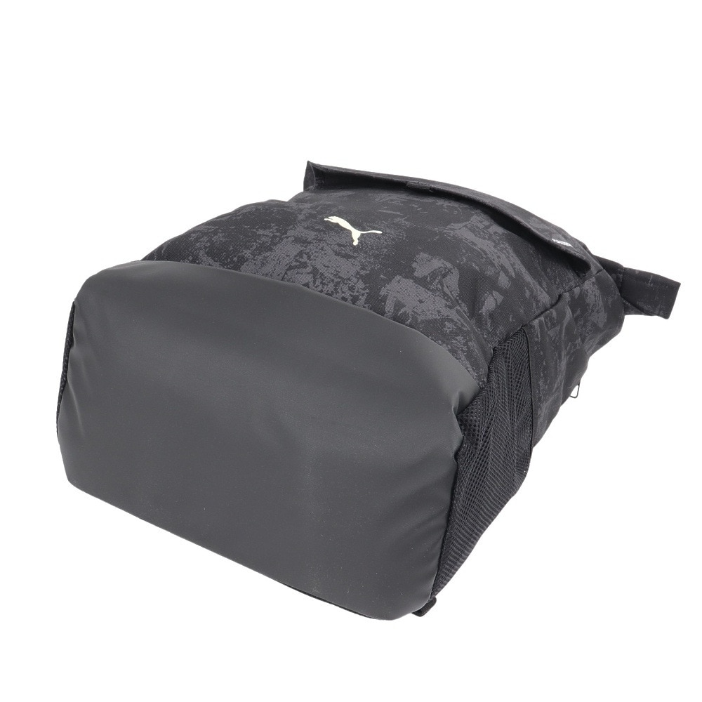 プーマ（PUMA）（メンズ、レディース）バック プーマテック AOP ロール トップ バックパック 黒 26L 09196501 ノートパソコン用ポケット ファッション