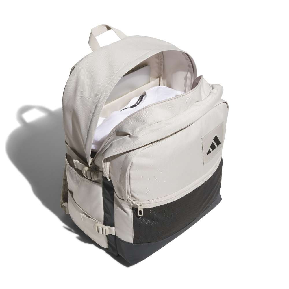 アディダス（adidas）（メンズ、レディース）ユーティリティ マルチ ポケット バックパック ベージュ 33L KLA18-JM7147 ポケット 1泊 旅行 出張