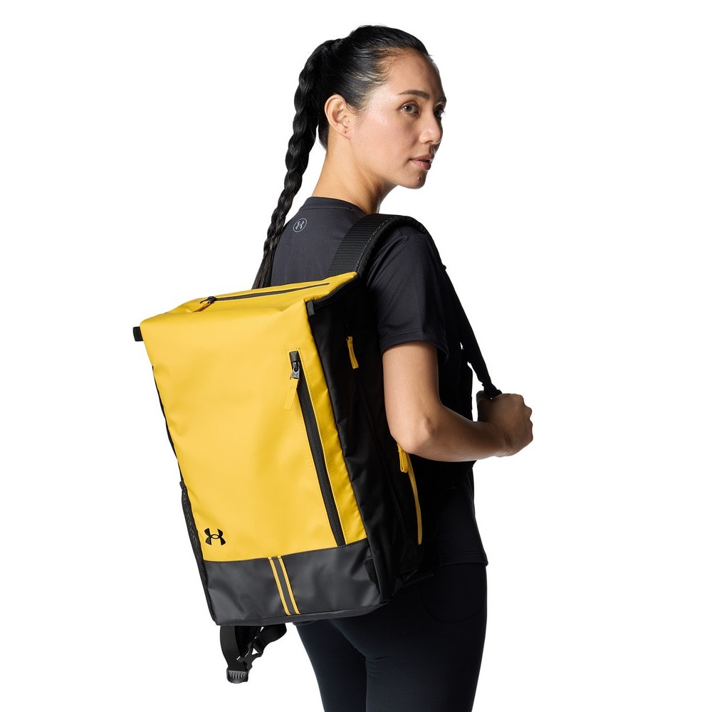 アンダーアーマー（UNDER ARMOUR）（メンズ、レディース）リュック COOL TARPAULIN バックパック 4.0 ゴールド 27L 1384756 773 リュックサック デイバッグ