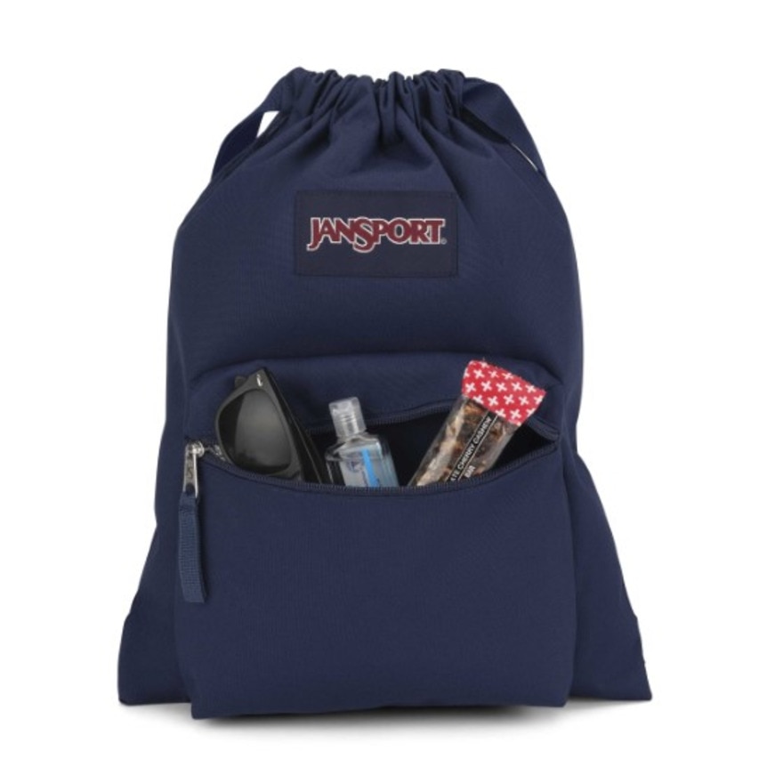 ジャンスポーツ（JANSPORT）（メンズ、レディース）ディパック ドローサック 紺 14L JS0A83LQ-003 ナップザック サブバッグ ジムバッグ リュック
