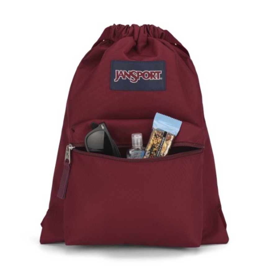 ジャンスポーツ（JANSPORT）（メンズ、レディース）ディパック ドローサック 赤 14L JS0A83LQ-04S ナップザック サブバッグ ジムバッグ リュック