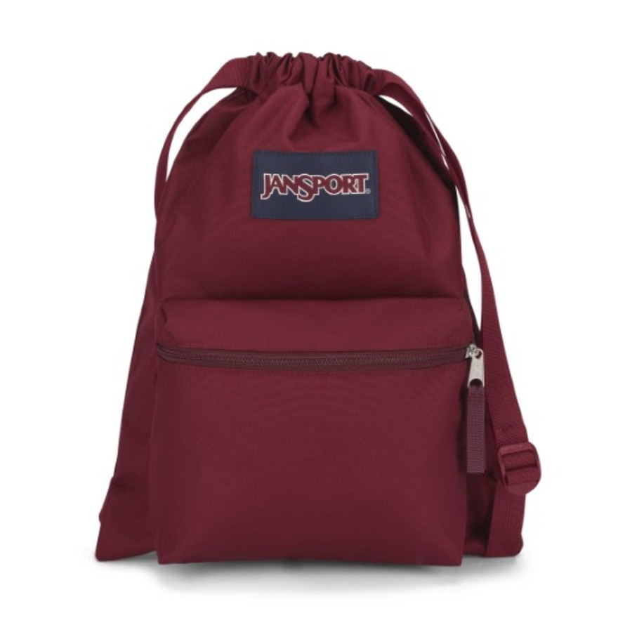 ジャンスポーツ（JANSPORT）（メンズ、レディース）ディパック ドローサック 赤 14L JS0A83LQ-04S ナップザック サブバッグ ジムバッグ リュック