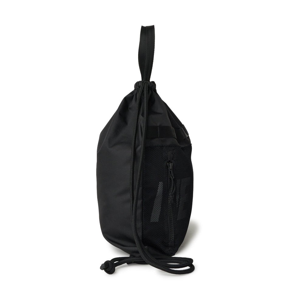 ニューエラ（NEW ERA）（メンズ、レディース）ナップサック デイサック 150D NEW ERAロゴ 黒 21L 14750913 ナップザック 手提げ付き サブバッグ