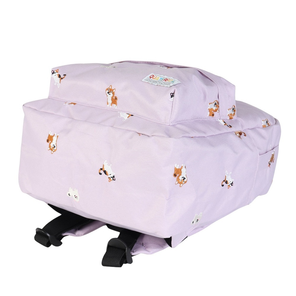 QUATERFOIL（QUATERFOIL）（キッズ）バックパック ガールズ QF25B004 PUL 紫 アニマル柄 犬 猫 動物 リュックサック カジュアル お出かけ レジャー アウトドア