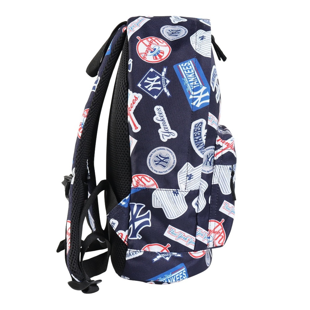 エムエルビー（MLB）（キッズ）リュック イーカム 総柄キッズリュック 紺 YK-MBBKM22/NAVY B5サイズ収納可 シンプル おしゃれ カジュアル