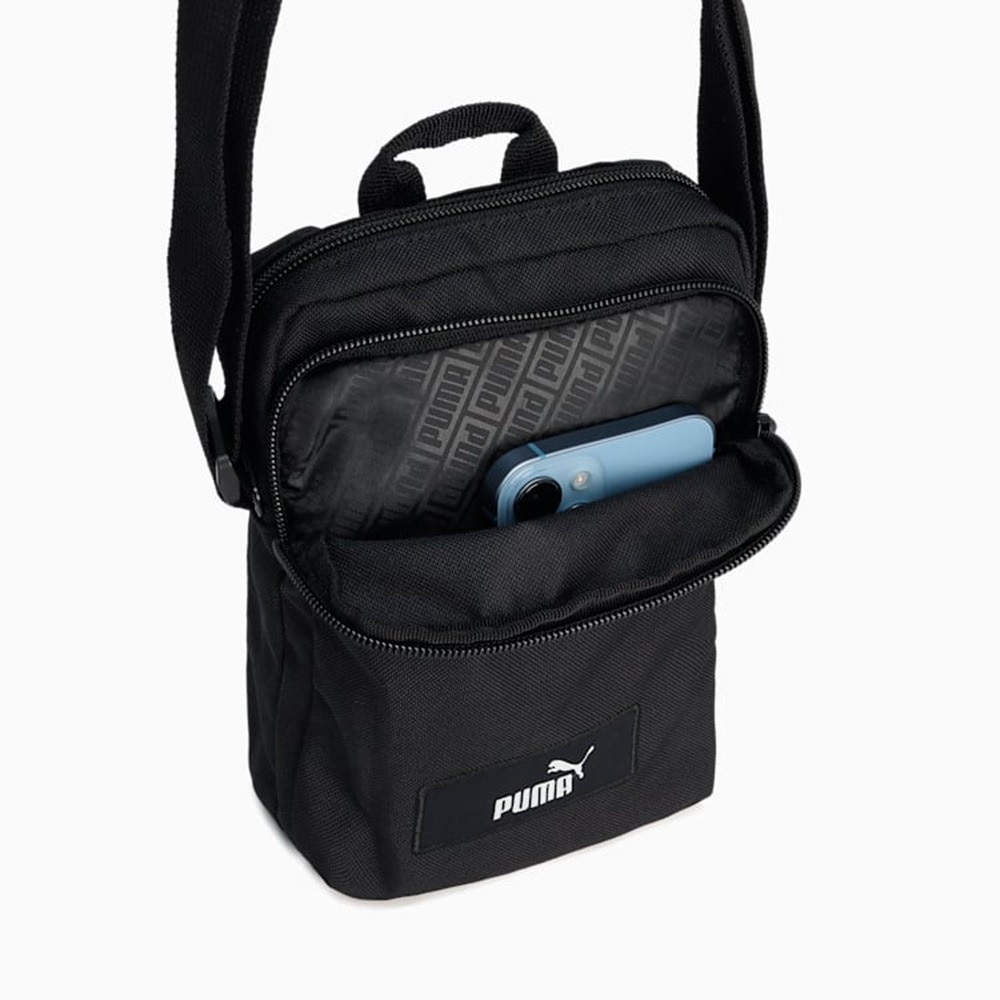 プーマ（PUMA）（メンズ、レディース）アカデミー ポータブルバッグ 09069901 ショルダーバッグ 黒 軽量 肩掛け 斜め掛け 