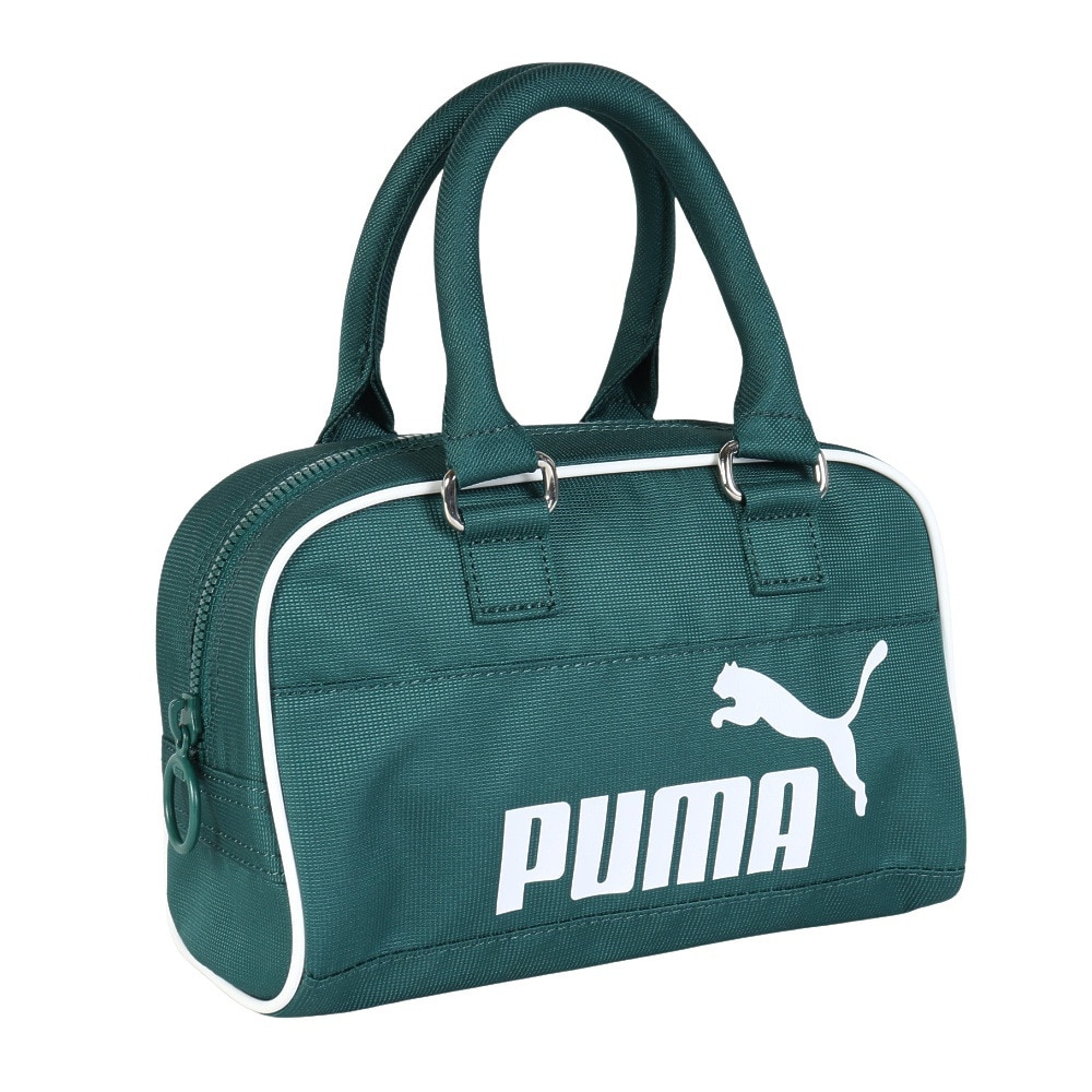 プーマ（PUMA）（メンズ、レディース）ハンドバッグ NO1ミニ グリップ スポーツバッグ 緑 2.5L 09214501 ミニバッグ 手持ち 手提げ 