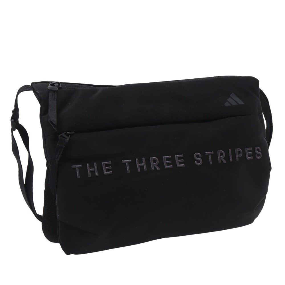 アディダス（adidas）（メンズ、レディース、キッズ）サコッシュ WORD  黒 4L KCE37-JL5134 ショルダーバッグ ショルダー 肩掛け 斜め掛け カジュアル 旅行