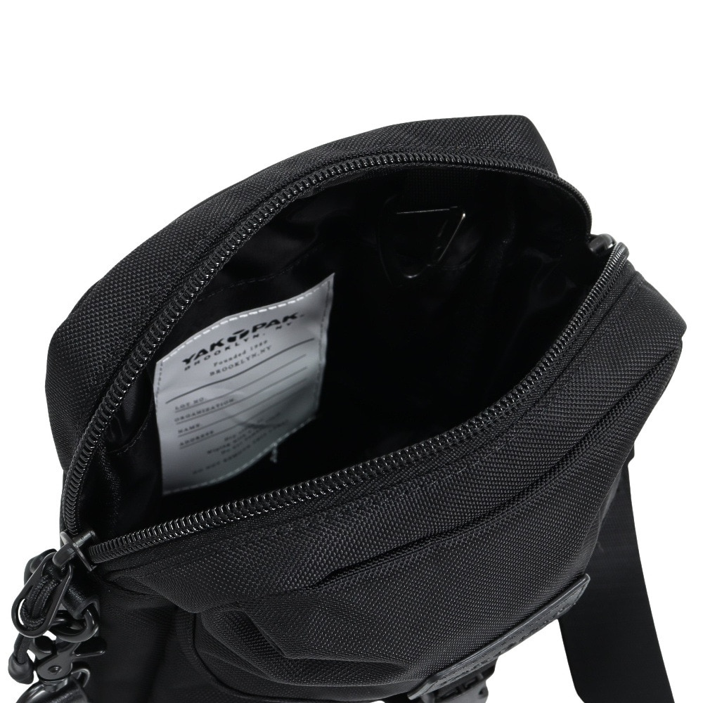 ヤックパック（YAK PAK）（メンズ、レディース）ミニ ショルダーバッグ 黒 YAK-BAG-25S003 BLK ミニショルダー ポシェット 斜め掛けバッグ 肩掛けバッグ