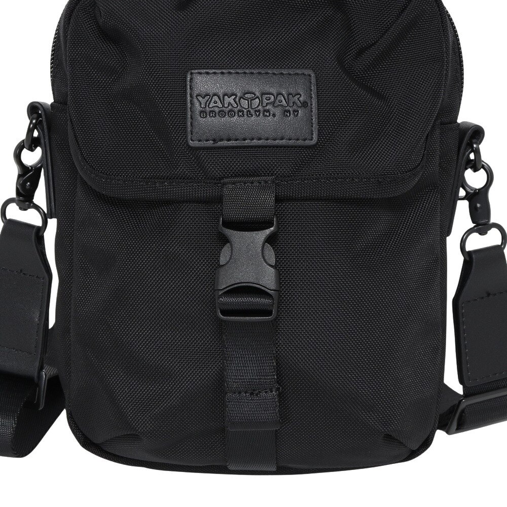 ヤックパック（YAK PAK）（メンズ、レディース）ミニ ショルダーバッグ 黒 YAK-BAG-25S003 BLK ミニショルダー ポシェット 斜め掛けバッグ 肩掛けバッグ