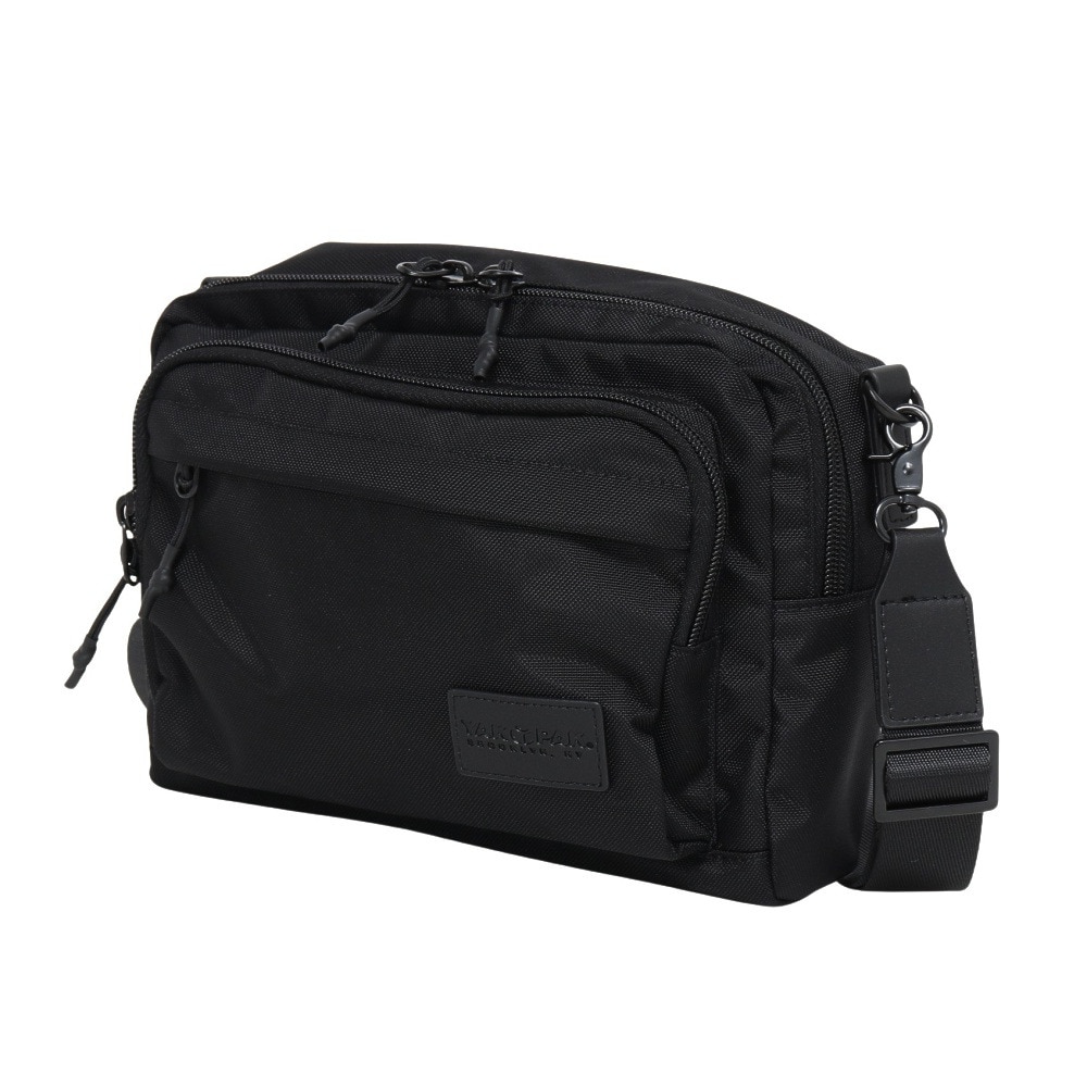 ヤックパック（YAK PAK）（メンズ、レディース）ワイド ショルダーバッグ 黒 YAK-BAG-25S004 BLK 肩掛け 収納 男女兼用 お出かけ 外出 日常使い  シンプル