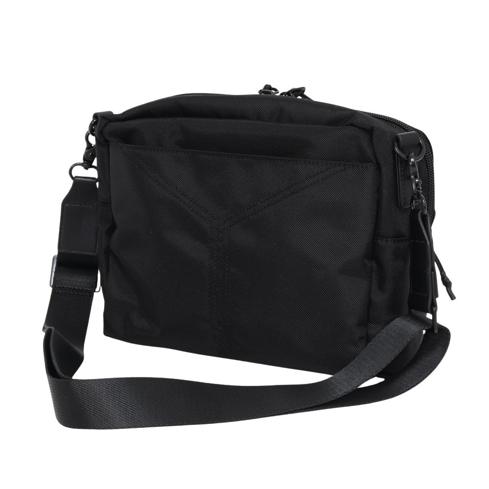 ヤックパック（YAK PAK）（メンズ、レディース）ワイド ショルダーバッグ 黒 YAK-BAG-25S004 BLK 肩掛け 収納 男女兼用 お出かけ 外出 日常使い  シンプル